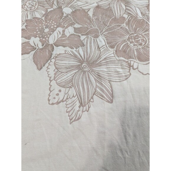 Beige Flower Pull-On Tunic. Liz And Me.From Catherines Size 5X  34W 36W See Pic - Picture 5 of 11